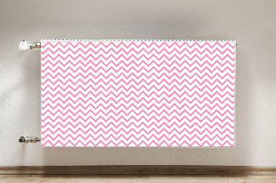 Cover magnetica per radiatore Zigzag rosa