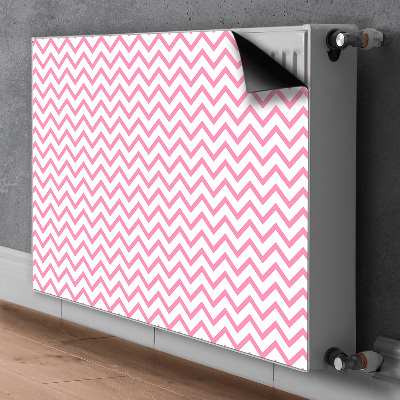 Cover magnetica per radiatore Zigzag rosa