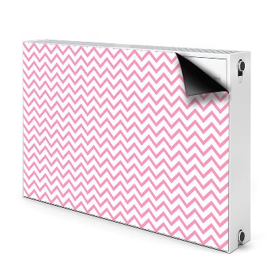 Cover magnetica per radiatore Zigzag rosa