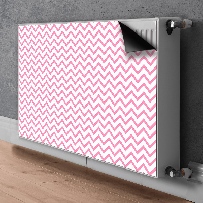 Cover magnetica per radiatore Zigzag rosa