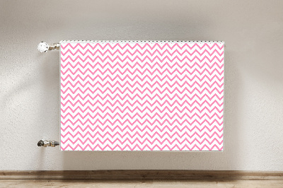 Cover magnetica per radiatore Zigzag rosa