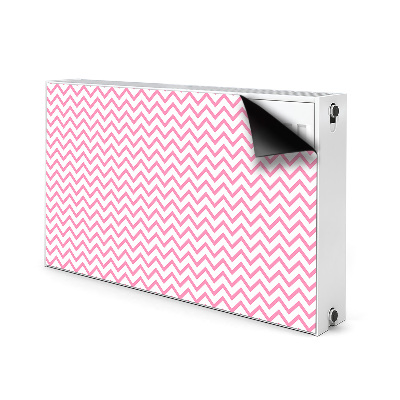 Cover magnetica per radiatore Zigzag rosa