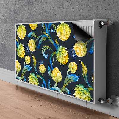 Cover per termosifone Fiori di carciofo