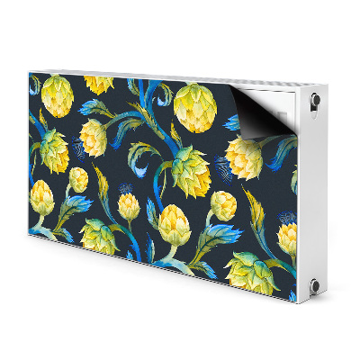 Cover per termosifone Fiori di carciofo