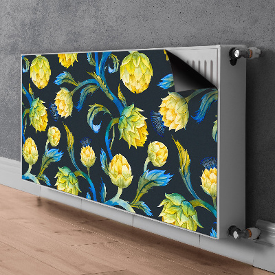 Cover per termosifone Fiori di carciofo