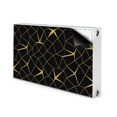 Adesivo magnetico per radiatore Mosaico oro e nero