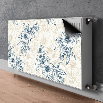 Copertura per termosifone Arte floreale