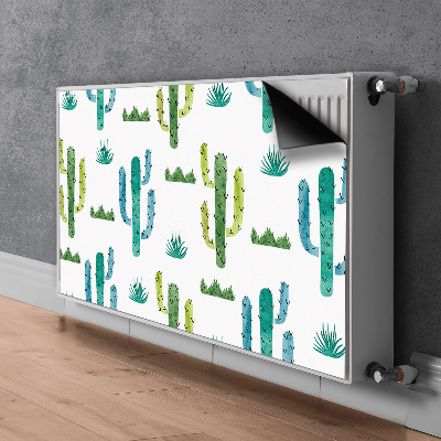 Cover magnetica per radiatore Cactus dipinti