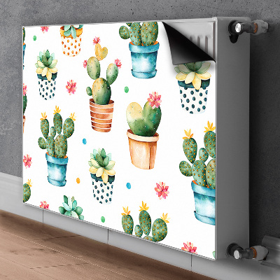 Cover per termosifone Cactus dipinto