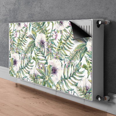 Cover per termosifone fiori bianchi