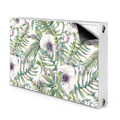 Cover per termosifone fiori bianchi