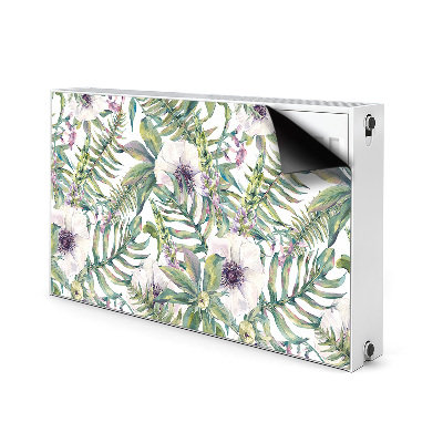 Cover per termosifone fiori bianchi