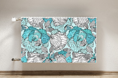 Cover magnetica per radiatore Doodle Fiori