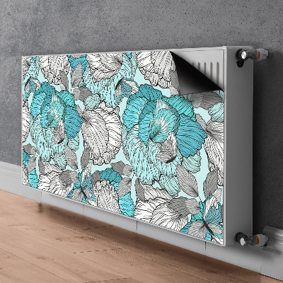 Cover magnetica per radiatore Doodle Fiori