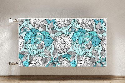 Cover magnetica per radiatore Doodle Fiori