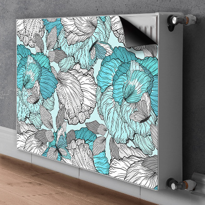 Cover magnetica per radiatore Doodle Fiori