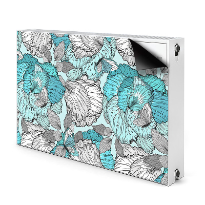 Cover magnetica per radiatore Doodle Fiori