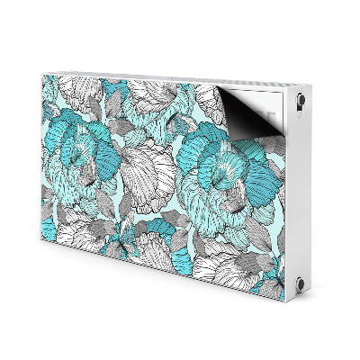 Cover magnetica per radiatore Doodle Fiori