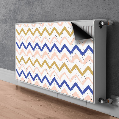 Copertura per termosifone Zigzag dipinti