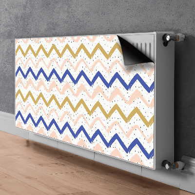 Copertura per termosifone Zigzag dipinti