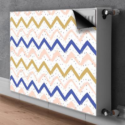 Copertura per termosifone Zigzag dipinti