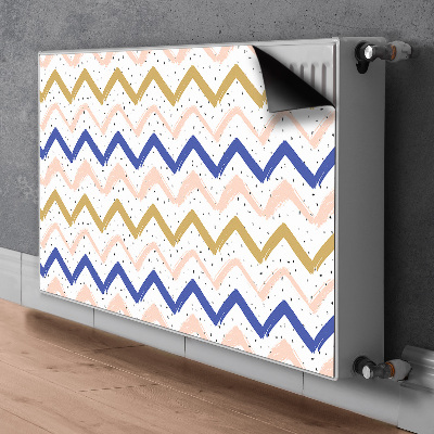 Copertura per termosifone Zigzag dipinti