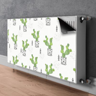 Adesivo magnetico per radiatore Cactus verde