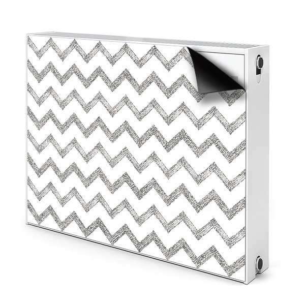 Cover per termosifone Zigzag d'argento