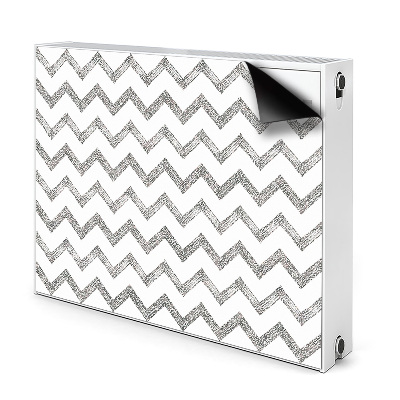 Cover per termosifone Zigzag d'argento