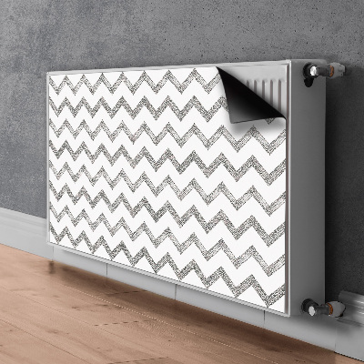 Cover per termosifone Zigzag d'argento