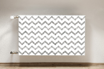 Cover per termosifone Zigzag d'argento