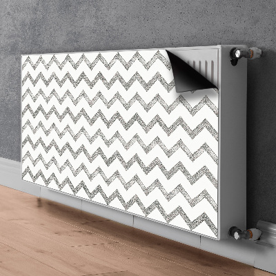 Cover per termosifone Zigzag d'argento