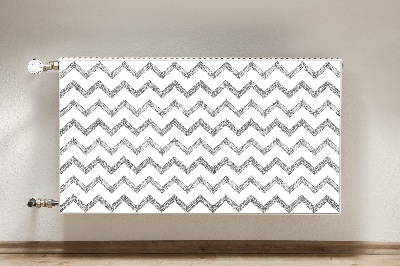 Cover per termosifone Zigzag d'argento