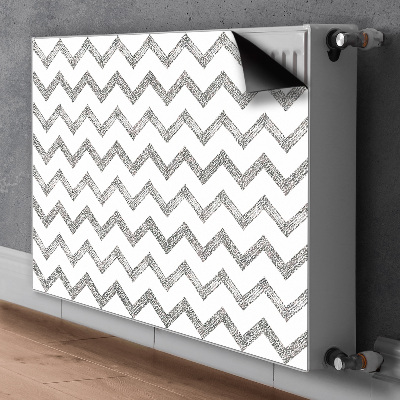 Cover per termosifone Zigzag d'argento