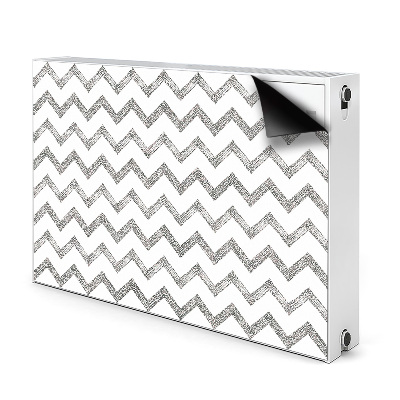 Cover per termosifone Zigzag d'argento