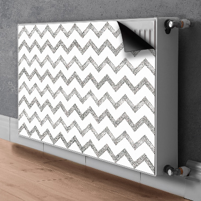 Cover per termosifone Zigzag d'argento