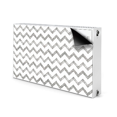 Cover per termosifone Zigzag d'argento