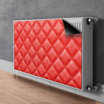 Adesivo magnetico per radiatore Pattern di diamante rosso