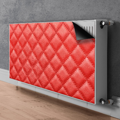 Adesivo magnetico per radiatore Pattern di diamante rosso