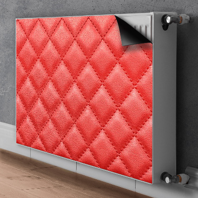 Adesivo magnetico per radiatore Pattern di diamante rosso