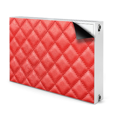 Adesivo magnetico per radiatore Pattern di diamante rosso