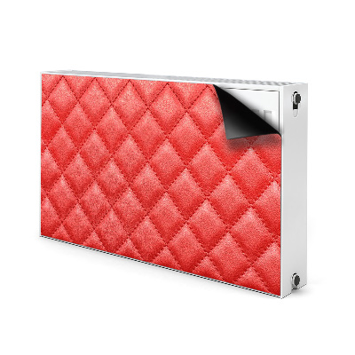 Adesivo magnetico per radiatore Pattern di diamante rosso