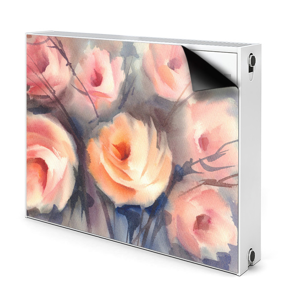 Cover per termosifone Rose arancioni