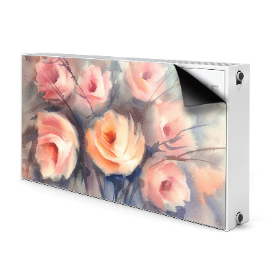 Cover per termosifone Rose arancioni