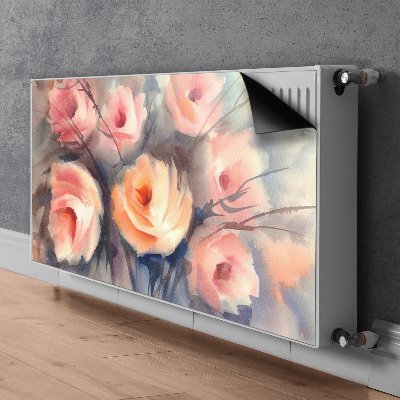 Cover per termosifone Rose arancioni