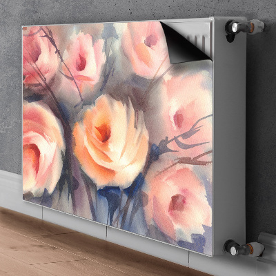 Cover per termosifone Rose arancioni