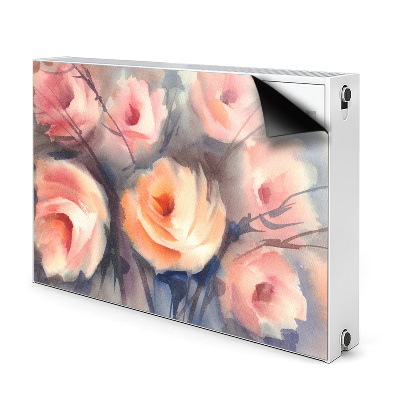 Cover per termosifone Rose arancioni