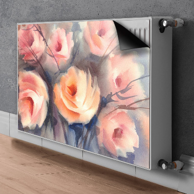 Cover per termosifone Rose arancioni