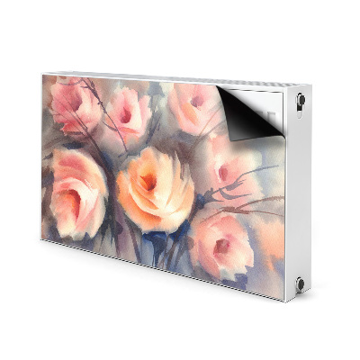 Cover per termosifone Rose arancioni