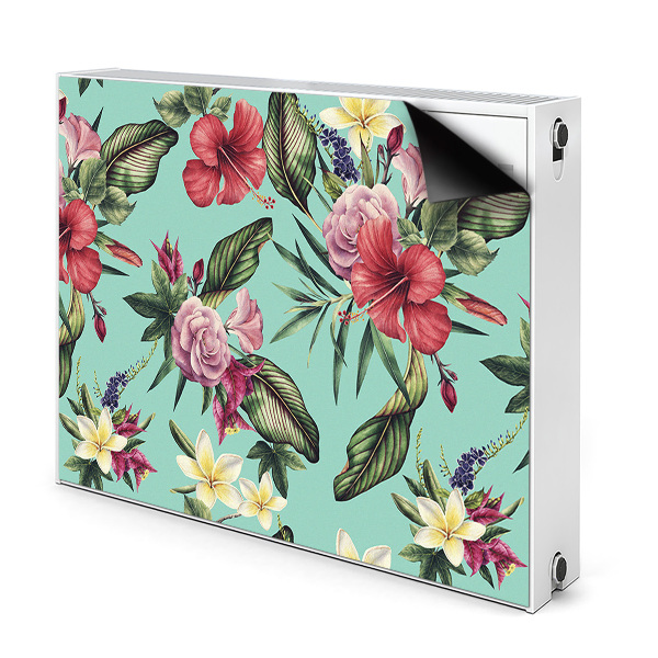 Cover per termosifone Foglie e fiori